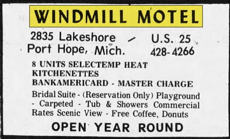 Windmill Motel (Siemen Motel) - Sept 1974 Ad